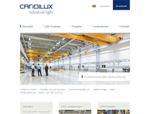 Tablet Screenshot of candilux.de